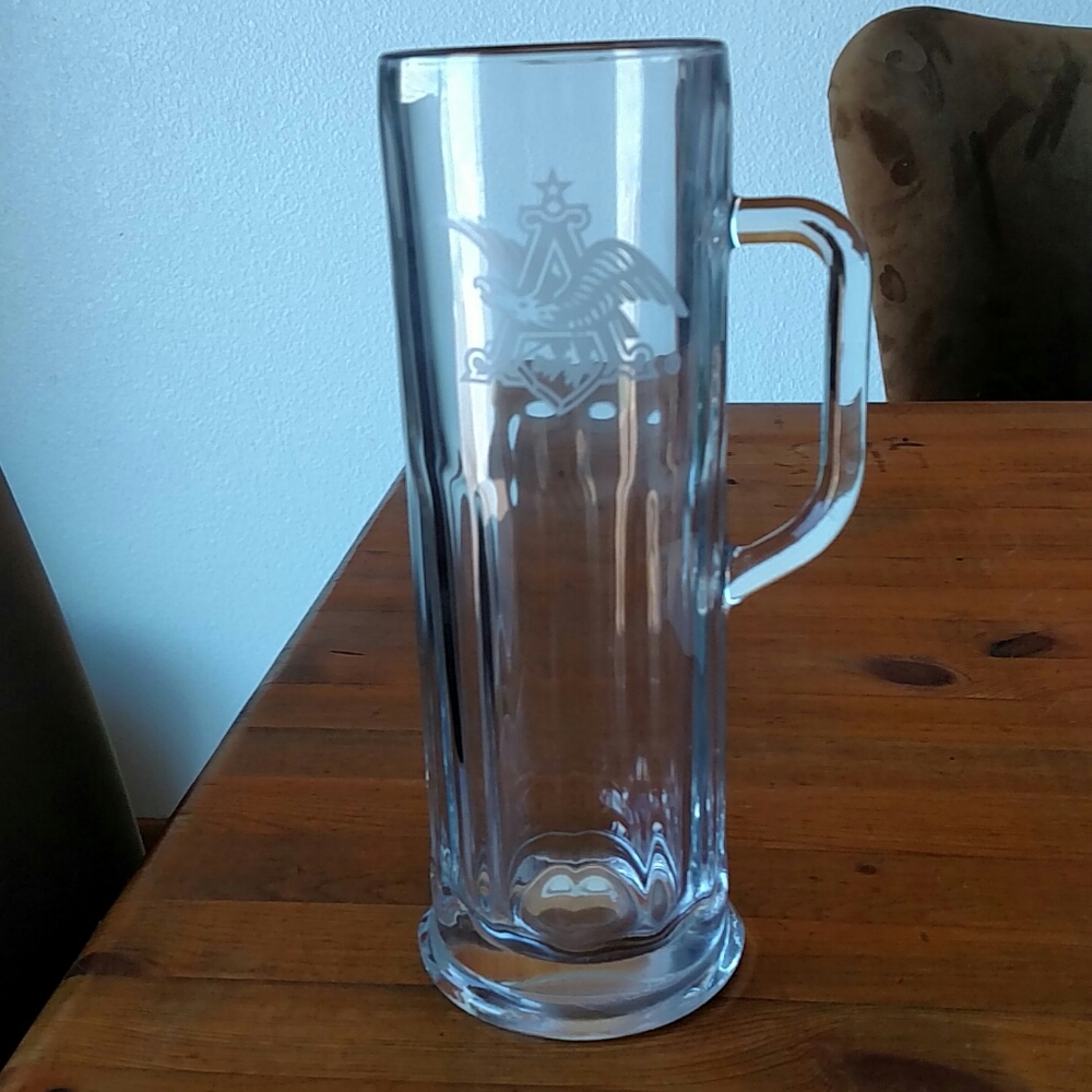 Anheuser Busch 22oz Glass Beer Mug New
